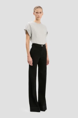 Alina-jeans i vasket svart