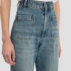 Alina stretchjeans i slitt blå vask