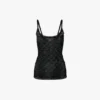 Blonde-cami i svart