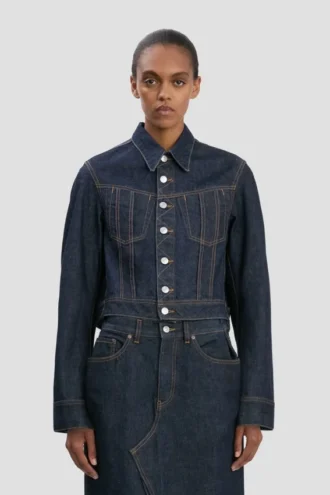 Denimjakke i lys vask