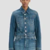 Denimjakke i mellomblå vask