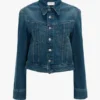 Denimjakke i mellomblå vask