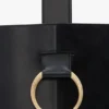 Dia bucket bag i marineblått skinn