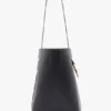 Dia bucket bag i marineblått skinn