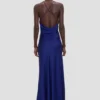 Draped Cami Gown i lys indigo