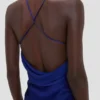 Draped Cami Gown i lys indigo