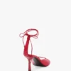 Eliza stilettosandal 75 i rødt skinn