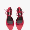 Eliza stilettosandal 75 i rødt skinn