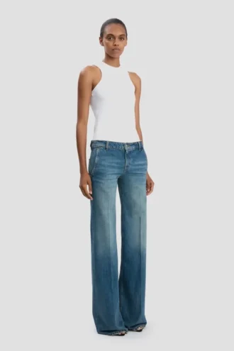 Gigi-jeans i mellomblå