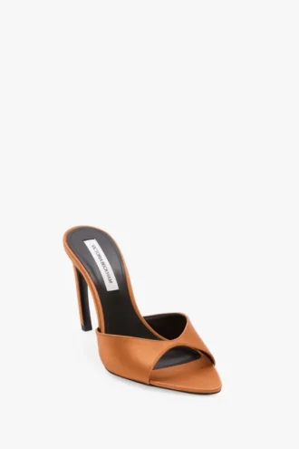 Harlow mule 100 i bronsefarget sateng