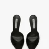 Harlow mule 100 i svart sateng