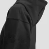 Hettegenser med brodert logo i svart Hettegenser med brodert logo i svart
