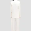 Jakke med løs krage i off-white Jakke med løs krage i off-white