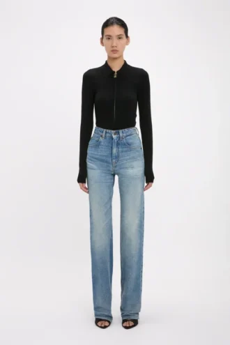 Julia-jeans i mellomblå vask