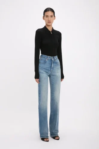 Julia-jeans i mellomblå vask