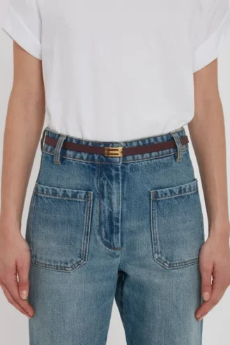 micro dorian belte i burgunderfarget skinn 2 330x495 - Micro Dorian-belte i burgunderfarget skinn