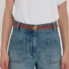 Micro Dorian-belte i tan-farget skinn Micro Dorian-belte i tan-farget skinn
