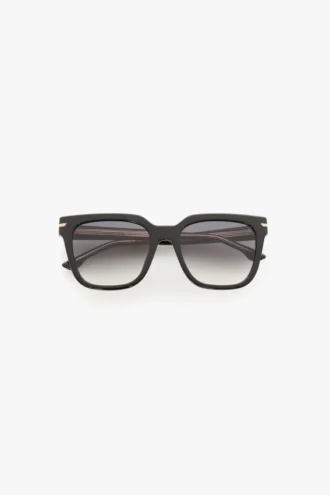 Oversized solbriller i acetat i svart