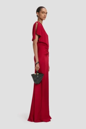 Portofino Dia Clutch i svart skinn
