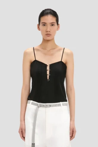 Rouleaux cami-top i svart