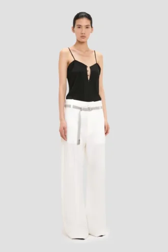 Rouleaux cami-top i svart