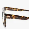 Skulpturert flat toppramme i havana