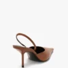 Sloane Halter Back 75 i mørkbrunt skinn