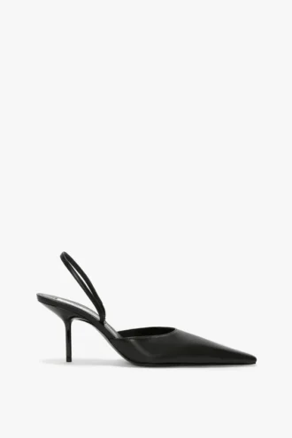 Sloane Halter Back 75 i svart skinn