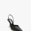 Sloane Halter Back 75 i svart skinn