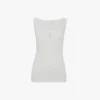 Split tank top i hvitt