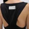 Split tank top i svart