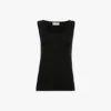 Split tank top i svart
