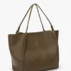 The Victoria reisetote i khaki skinn The Victoria reisetote i khaki skinn