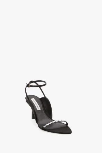 The Victoria stilett-sandaler med pynt 75 i svart The Victoria stilett-sandaler med pynt 75 i svart