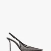 The Victoria stiletto slingback 100 i svart mesh The Victoria stiletto slingback 100 i svart mesh