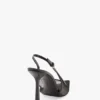 The Victoria stiletto slingback 100 i svart mesh The Victoria stiletto slingback 100 i svart mesh