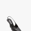 The Victoria stiletto slingback 100 i svart skinn