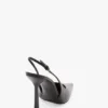 The Victoria stiletto slingback 100 i svart skinn