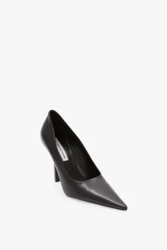 The Victoria stilettpumpe 100 i svart skinn