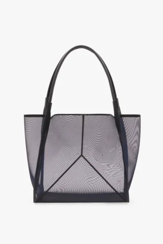 The Victoria stor totebag i marineblått mesh