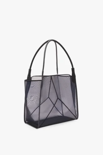 The Victoria stor totebag i marineblått mesh