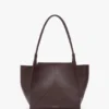 The Victoria tote bag i burgunderfarget skinn