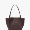 The Victoria tote bag i burgunderfarget skinn