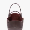 The Victoria tote bag i burgunderfarget skinn