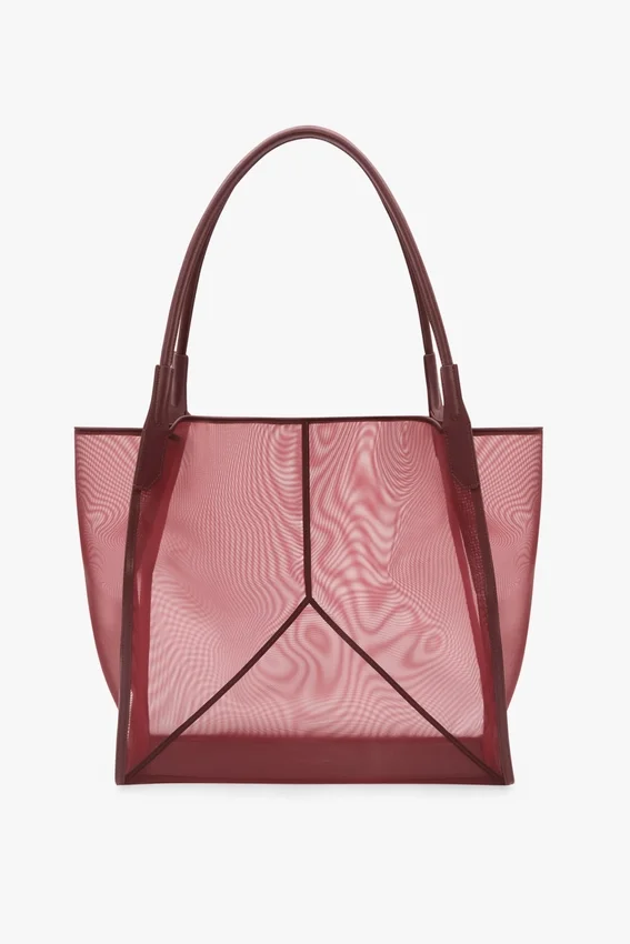 The Victoria tote bag large i burgunder mesh The Victoria tote bag large i burgunder mesh