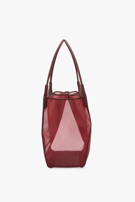 The Victoria tote bag large i burgunder mesh The Victoria tote bag large i burgunder mesh