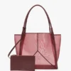 The Victoria tote bag large i burgunder mesh The Victoria tote bag large i burgunder mesh
