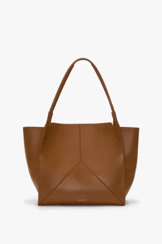 The Victoria tote bag large i tan skinn