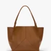 The Victoria tote bag large i tan skinn