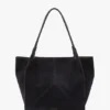 The Victoria tote large i marineblått semsket skinn